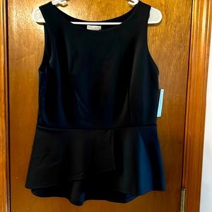 Womens black sleeveless top